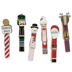 Pinzas Familia Santa Claus