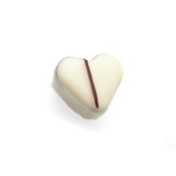 Bombón corazón blanco