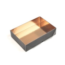 Fondo cartón oro/negro