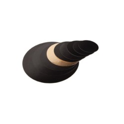 Soporte pastel negro/oro