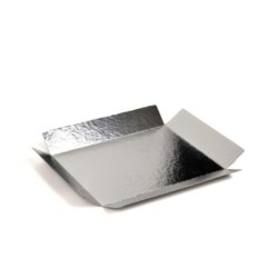 Fondo cartón plata/negro