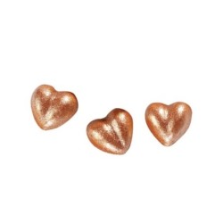 Corazón brillante bronce