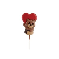 Piruleta osito corazón
