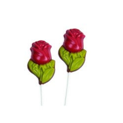 Piruleta rosa roja