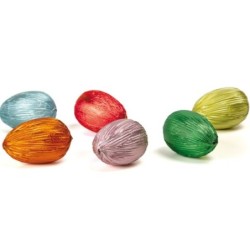 Huevos envueltos  colores