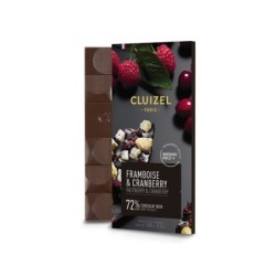 Negro 72% con frambuesa y...
