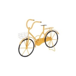 Bicleta metal amarilla