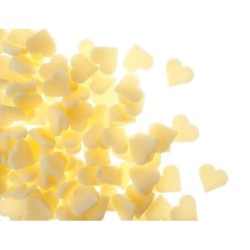 Mini corazones blancos