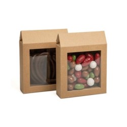 Caja con ventana kraft