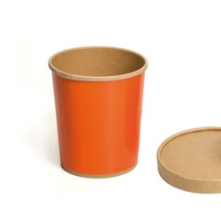 Vaso helado 900ml naranja...