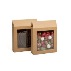 Caja con ventana kraft