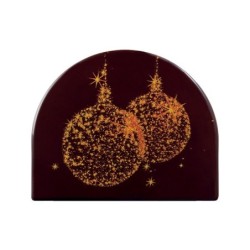 Placa tronco BOLAS DE NAVIDAD