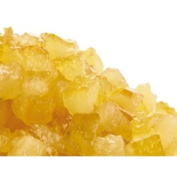 Cubos de limón escurridos