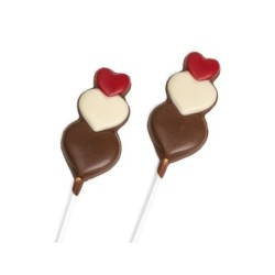 Piruleta triple corazón