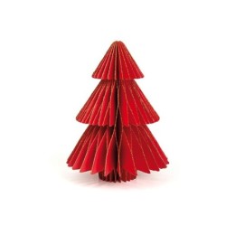 Arbol  plegable papel rojo...
