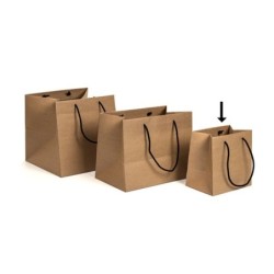 Bolsa lujo 18x12x18 blanco...
