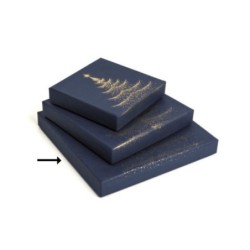Caja Rígida Cuadrada azul...