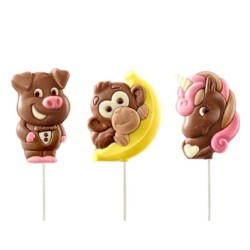 Piruleta choc animales...