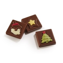 Napolitanas Navidad choc...