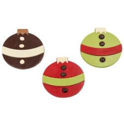 Bolas planas choc Papa Noel...