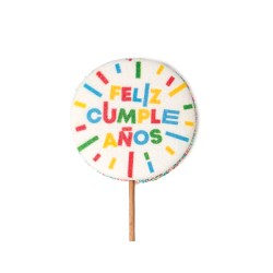 Piruleta nube feliz cumpleaños