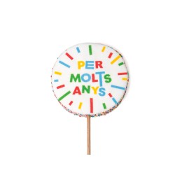 Piruleta nube Per molts anys