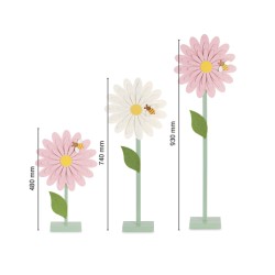 Flores rosa y blanca