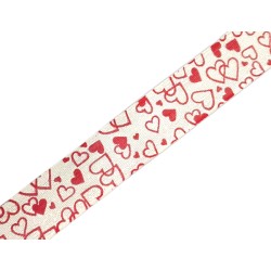 Cinta happy  heart 25mm 20m