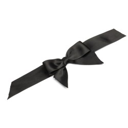 Lazo negro con adhesivo