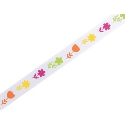 Cinta arco iris de flores