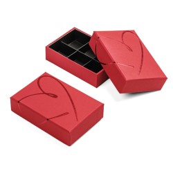Caja Rígida Love 6 chocolates