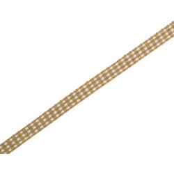 Cinta Vichy marrón 8mm