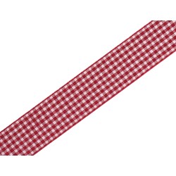 Cinta Vichy rojo 25mm
