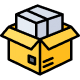 Icono de packaging especializado