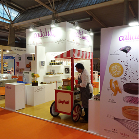 Stand de Calidulce en una feria profesional